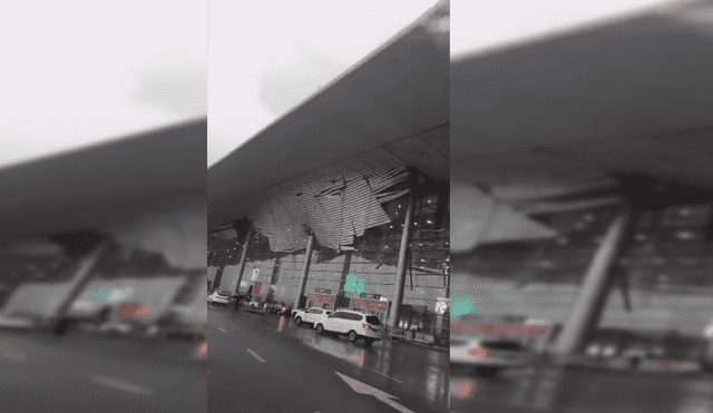 YouTube: Graban preciso instante en que techo de aeropuerto colapsa [VIDEO]