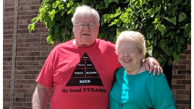 Russell Owens y su esposa Judy llevaban 52 años de casados. Foto: KFOR-TV.