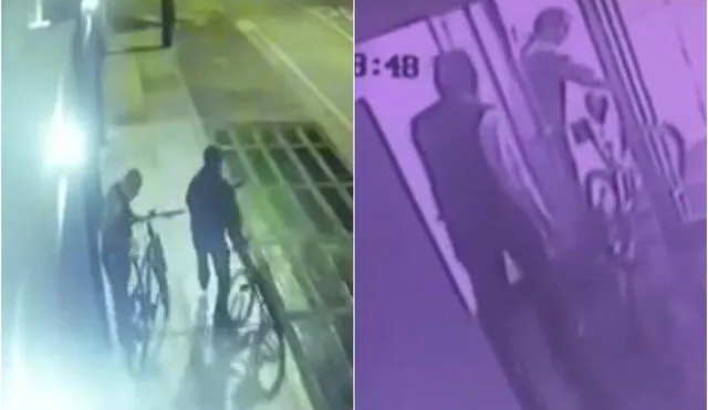 Avezados delincuentes ingresan a casas y edificios para robar costosas bicicletas [VIDEO]