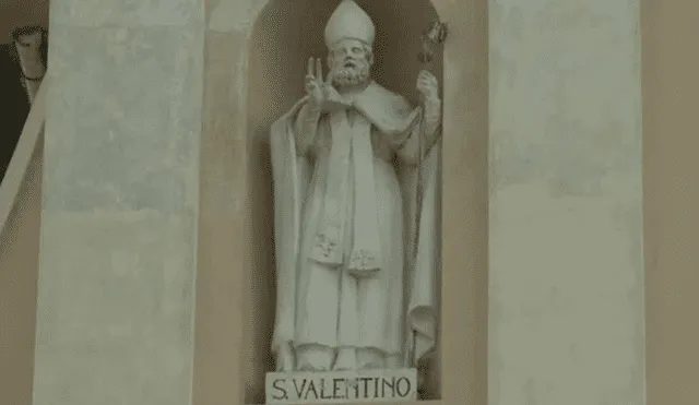 La figura de San Valentín también está representada en varias iglesias.