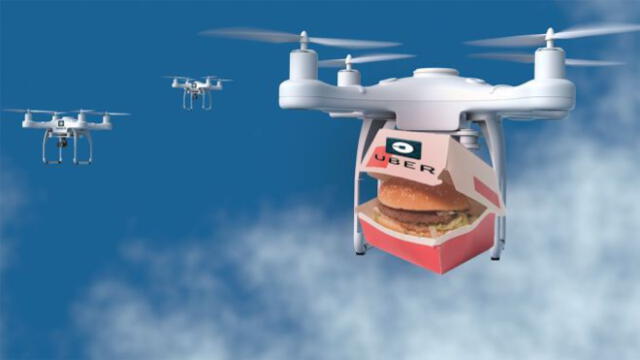 Uber se alista para repartir comida utilizando drones