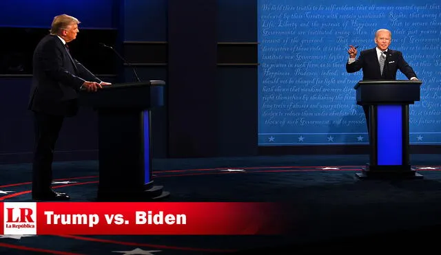 Trump y Biden tienen un debate incendiario. Foto: AFP