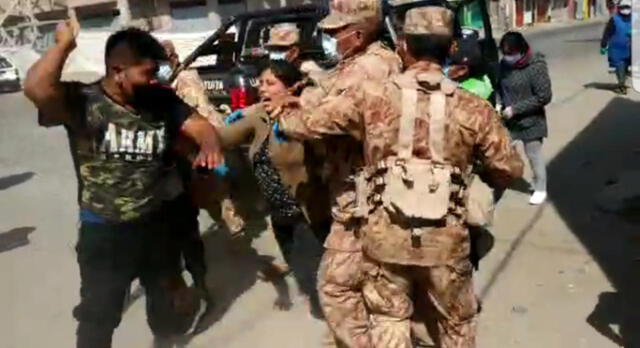 Tacna. Mujer agredió a soldados para evitar la detención de sus hijos