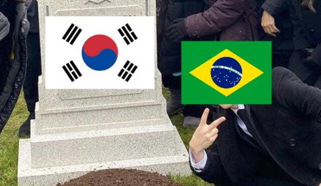 Meme Brasil vs. Corea del Sur. Foto: Twitter