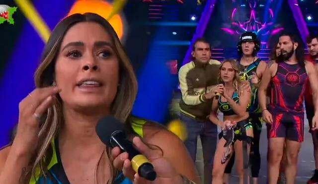 Galilea Montijo lideró el equipo de Los Leones en Guerre-rrucos 2020. Foto: captura Televisa