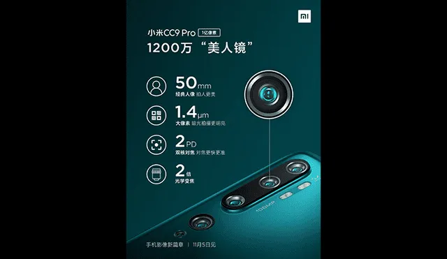 Lanzamiento oficial del Xiaomi Mi CC9 Pro.