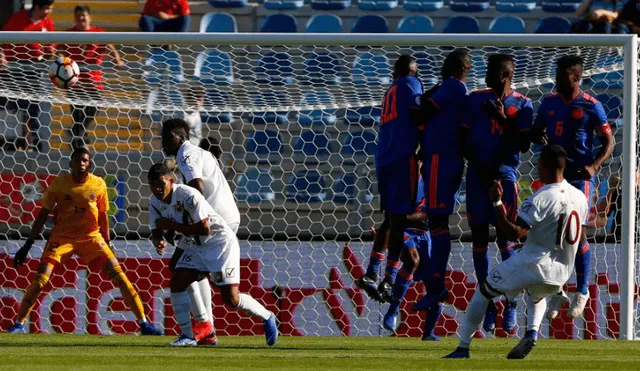 Venezuela derrotó a Colombia por 1-0 con golazo de Samuel Sosa por el Sudamericano Sub 20
