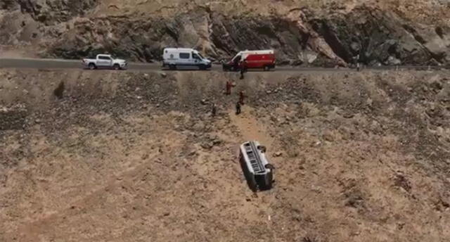 Arequipa: Bus se despista con 24 escolares a bordo.