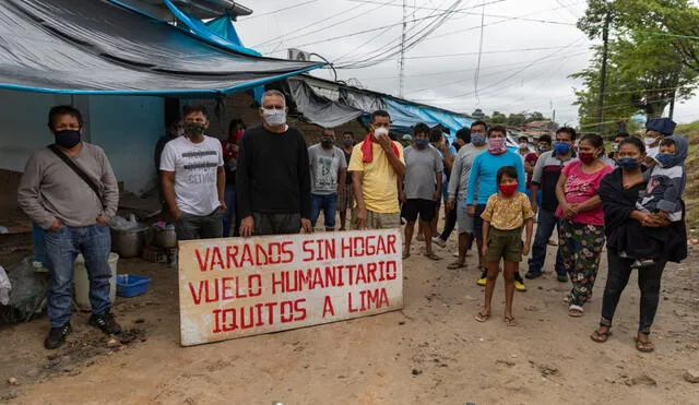 Piden vuelo humanitario para varados en Iquitos. Foto: Julio Trinio