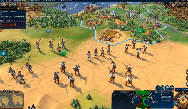 Civilization VI es un videojuego de estrategia por turnos.