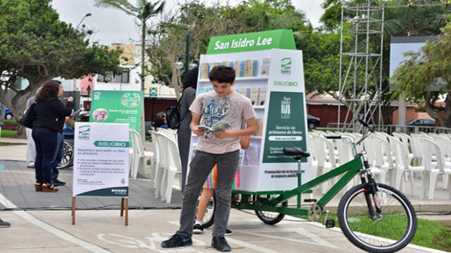 Biblioteca móvil prestará libros en parques de San Isidro