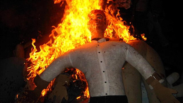 Año Nuevo: multas de más de 4 mil soles por quemar muñeco