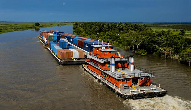 Hidrovía amazónica.