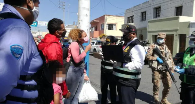 Ciudadanos extranjeros fueron intervenidos en operativo en calles de Yanahuara.