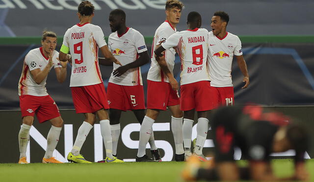 RB Leipzig venció 2-0 a Atlético Madrid y es semifinalista de la Champions League. Foto: AFP