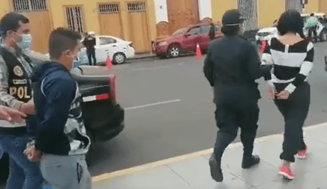 Trujillo: detienen a pareja con marihuana y cocaína en plena plaza de Armas
