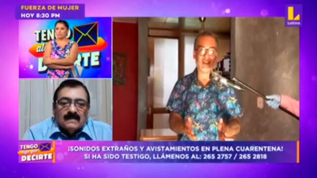 El intérprete de 'Chivito' se comunicó con Lady Guillén en su programa para hablar sobre los avistamientos de luces que se vieron en el cielo de Lima.