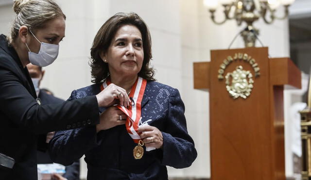 Elvia Barrios es la primera presidenta del Poder Judicial del Perú. Foto: Aldair Mejía/La República