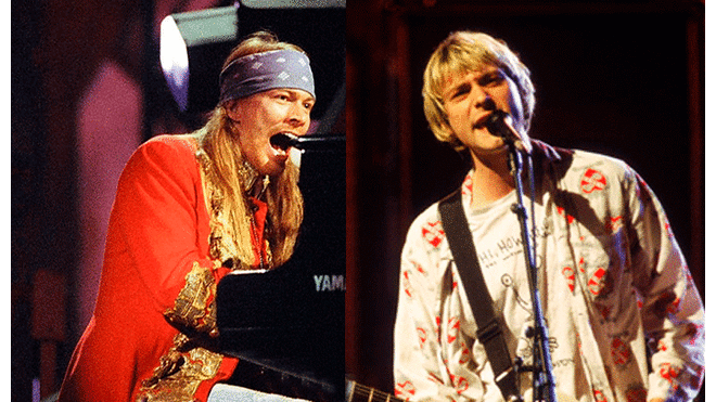 La pelea entre Kurt Cobain y Axl Rose en los MTV Video Music Awards 1992
