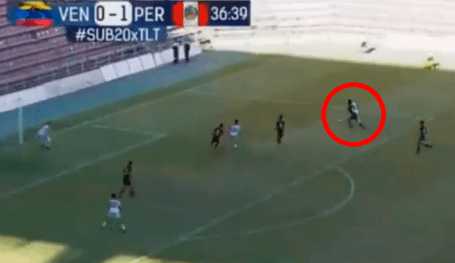 YouTube: 'joya' peruana anotó golazo frente a Venezuela en cuadrangular Sub 20