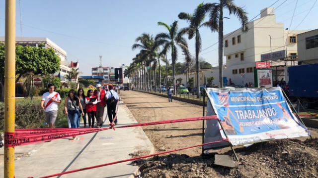 Chiclayo: Contraloría inspeccionó rehabilitación de avenida Grau