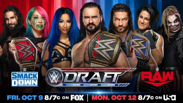 El WWE Draft 2020 se completará este lunes en RAW. Foto: WWE