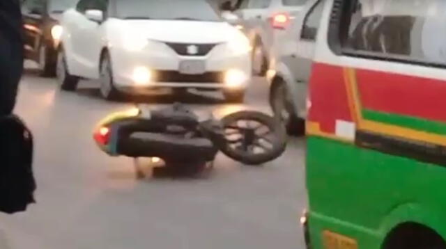 Una persona falleció al ser atropellado por una motocicleta en Moche.