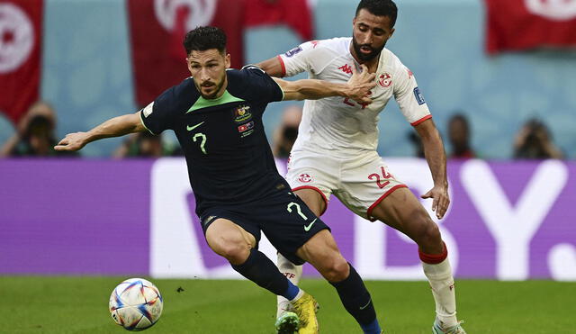Australia vs. Túnez: ambas escuadras se enfrentan por el grupo D del Qatar 2022. Foto: AFP