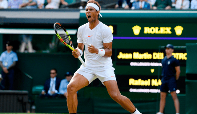 Nadal venció a Del Potro y avanzó a las semifinales de Wimbledon 2018