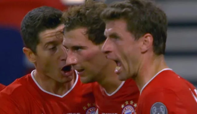 Leon Goretzka marcó el empate parcial del Bayern. Foto: Captura de Fox Sports