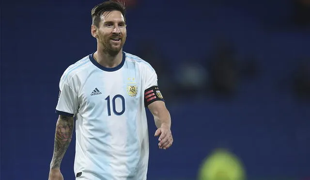 Lionel Messi convirtió su primer gol en las Eliminatorias a Qatar 2022 frente a Ecuador en La Bombonera. Foto: AFP