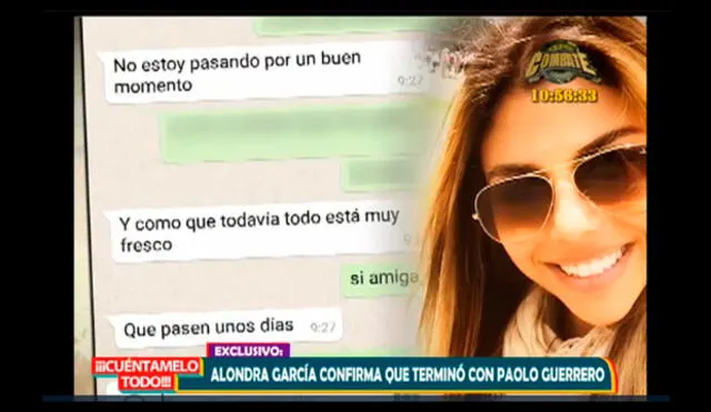 Alondra García Miró confirmó su ruptura con Paolo Guerrero y preocupa con sus confesiones | VIDEO