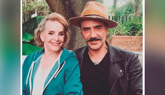 Alejandro Fernández y su madre María del Refugio Abarca Villaseñor. Foto: Instagram