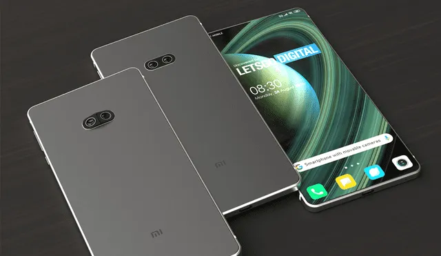 Diseños conceptuales del futuro teléfono de Xiaomi. | Foto: LetsGoDigital