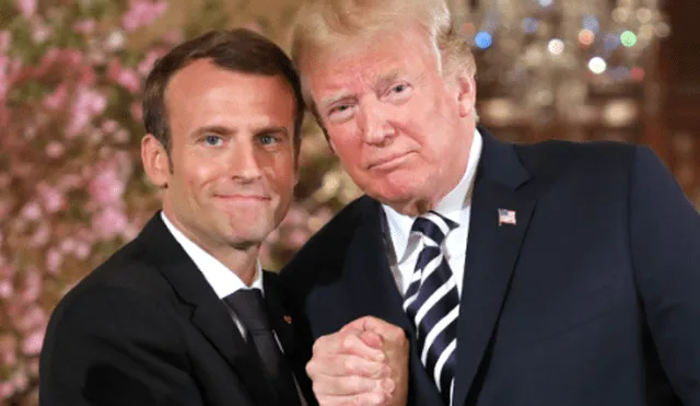 Macron califica de "ilegal" decisión de Trump por aranceles y hablará con él esta noche
