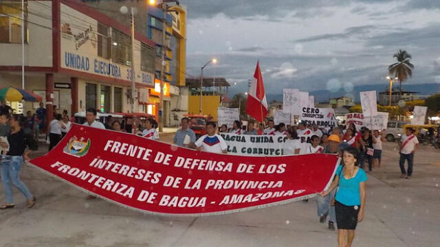 Provincias de Amazonas se sumaron a las protestas contra la corrupción