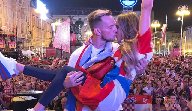 Croacia: la historia de amor detrás de la celebración de Rakitic
