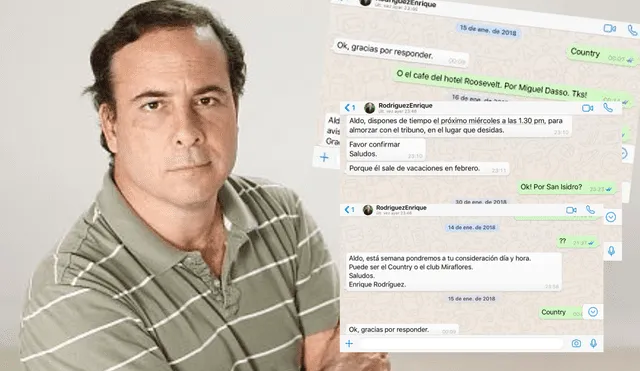 Aldo Mariátegui: Mensajes de WhatsApp confirman reunión con Hinostroza                                