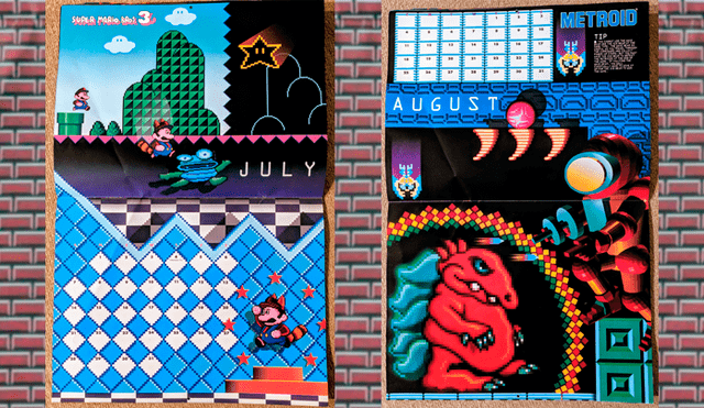 Bizarro calendario de Nintendo de 1991 puede usarse nuevamente para este año [FOTOS]