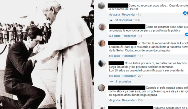 En Facebook: Alan García es 'troleado' por su mensaje en honor al papa Francisco