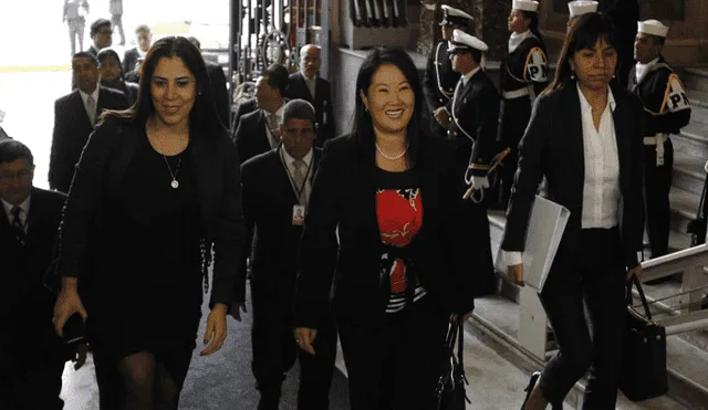 Keiko Fujimori acudió al Congreso por "Audios CNM" y defendió a Héctor Becerril
