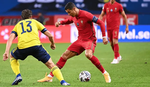 Portugal vs. Suecia por la Liga de Naciones 2020. Foto: AFP