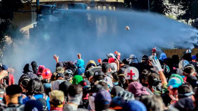 Protestas en Chile. Foto: AFP.