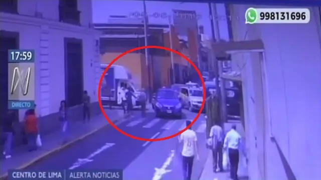 Cercado de Lima: conductora atropella a transeúnte y se da a la fuga [VIDEO] 