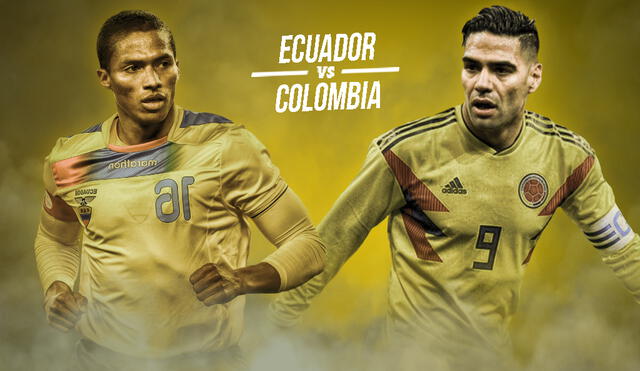 Ecuador y Colombia se enfrentan EN VIVO este martes en amistoso internacional por fecha FIFA. Foto: Composición