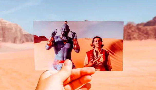 Desliza las imágenes para ver cómo luce el desierto en el que se filmó Aladdín con Will Smith. Foto: captura de Google Maps