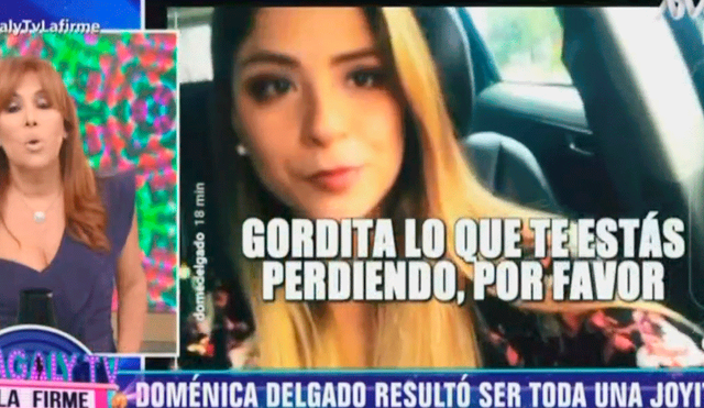Magaly Medina expone a Doménica Delgado en comprometedora situación [VIDEO]