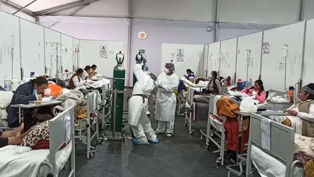 Labor del personal de salud es ardua para atender a pacientes con coronavirus en Cusco. Foto: Captura de video