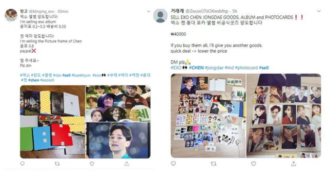 Seguidoras coreanas de EXO rematan sus artículos de colección de Chen.