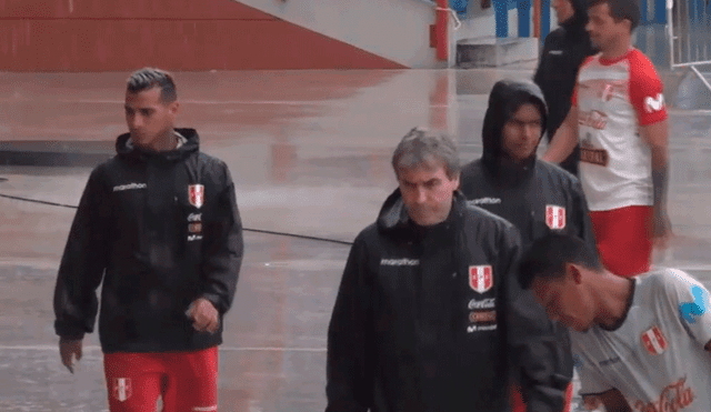 Se interrumpen los entrenamientos de la selección peruana por lluvias en Miami.